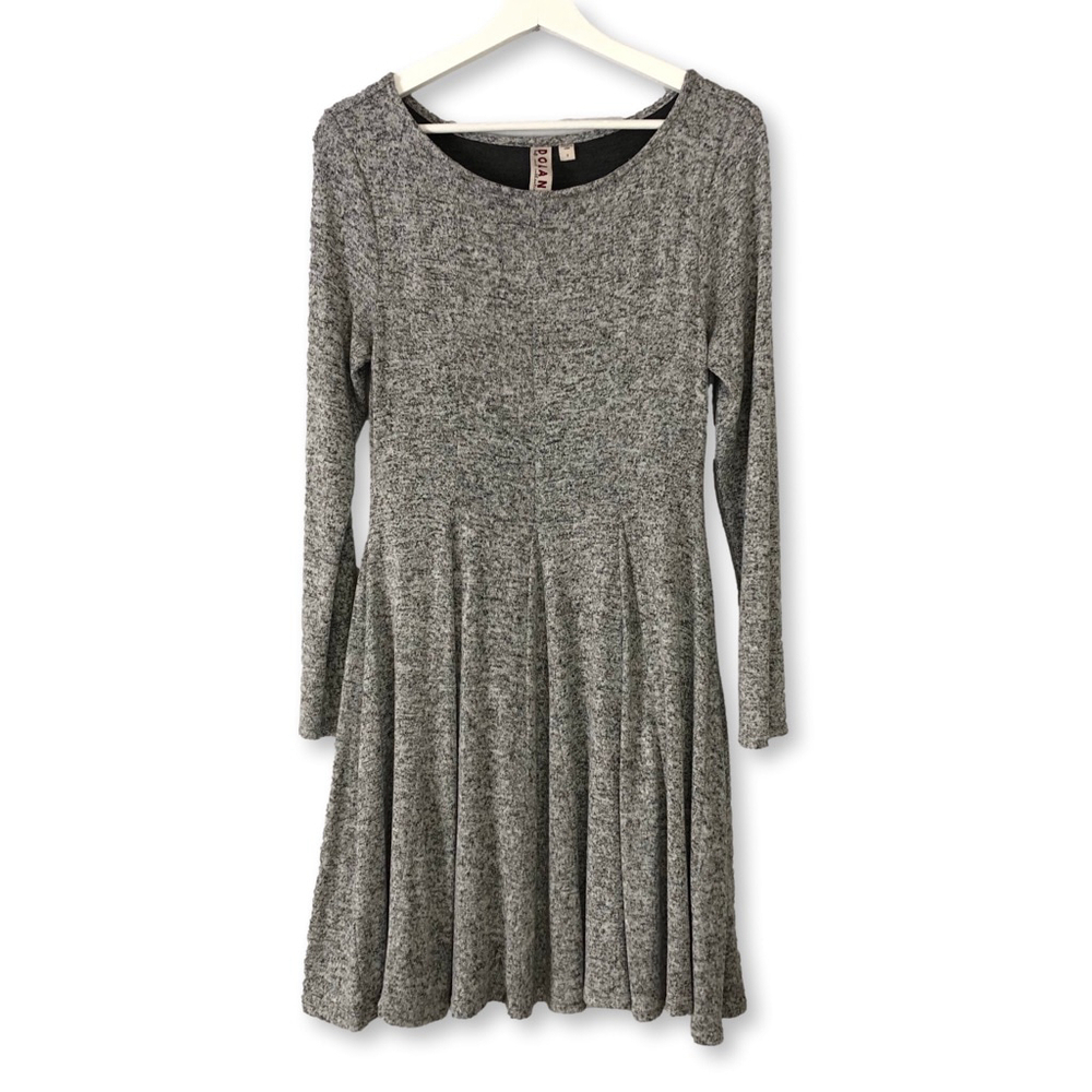 Anthropologie Dolan Piper Gray Knit Sweater Dress Small